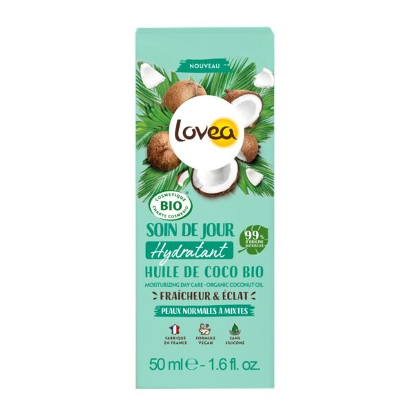 LOVEA SOIN DE JOUR HYDRATANT BIO HUILE DE COCO PEAUX NORMALES À MIXTES