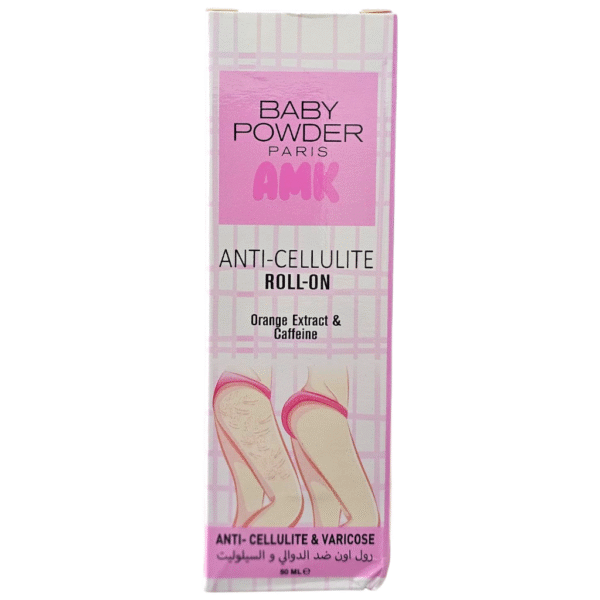 PARIS AMK BABY POWDER DEODORANT, ANTI-CELLULITE FOR SENSITIVE AREAS, ANTI-VARICOSE DEODORANT