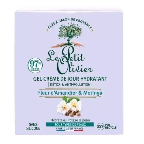 LE PETIT OLIVIER GEL-CRÈME DE JOUR HYDRATANT DÉTOX ET ANTI-POLLUTION – FLEUR D’AMANDIER & MORINGA