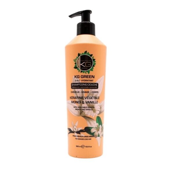 KG GREEN SHAMPOOING KÉRATINE VÉGÉTALE MONOI ET VANILLE 500ML