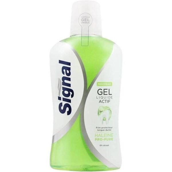 SIGNAL BAIN DE BOUCHE GEL LIQUIDE ACTIF - HALEINE PRO PURE - 500ML