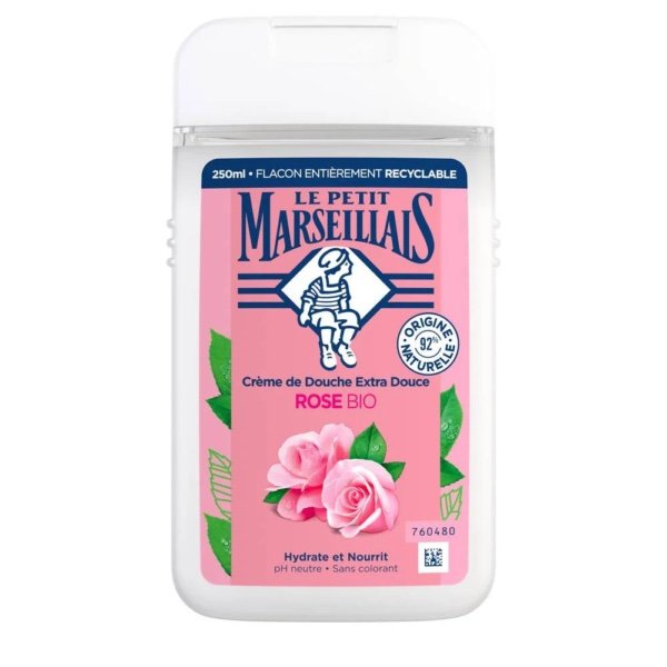 Le Petit Marseillais Douche Crème Hydratante à la Rose Provence 250 ml