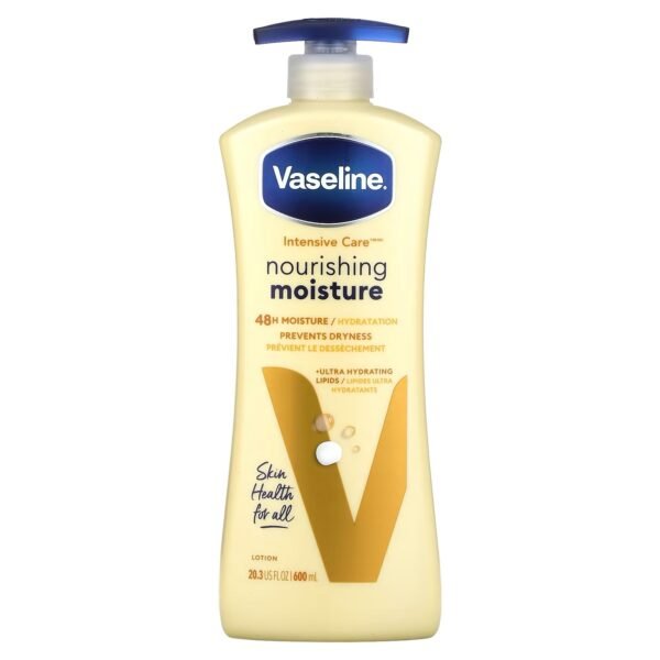 Vaseline Intensive Care Body Lotion Nourishing Moisture for Dry Skin with Ultra-Hydrating Lipids 600ml