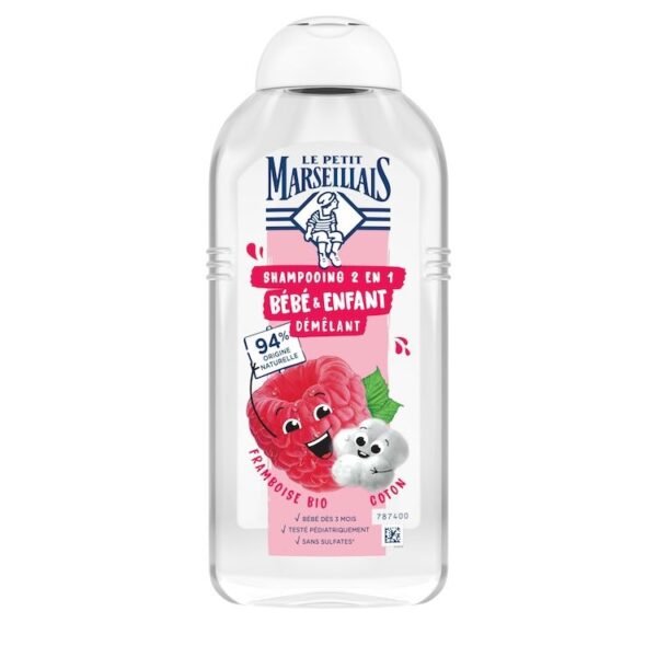 Le Petit Marseillais Shampoing Démêlant pour Enfant 2en1 Pêche et Abricot 250ml