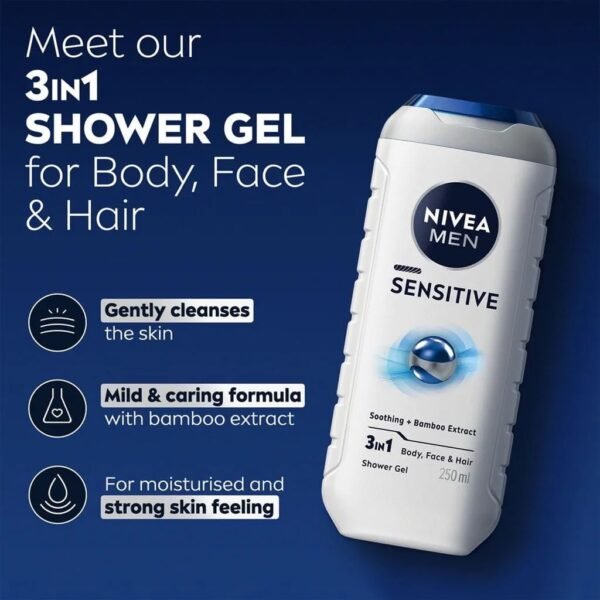 Nivea Men Sensitive Shower Gel - 250 ml