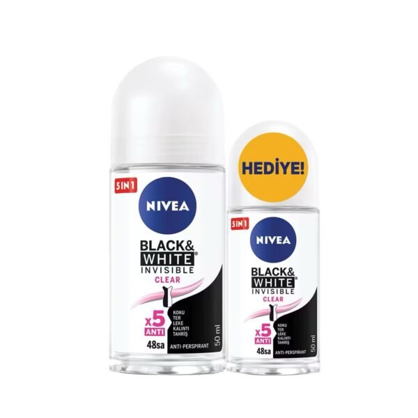 Nivea stick Roll-On Black&White 50 ml + Roll-On 25 Ml