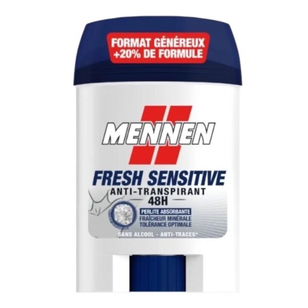 Mennen Fresh Sensitive Men'S Antiperspirant 48H Wide Stick Alcohol-Free