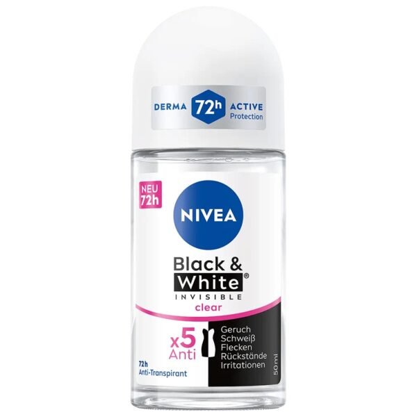 BLACK & WHITE INVISIBLE CLEAR STICK NIVEA ROLL-ON FEMALE