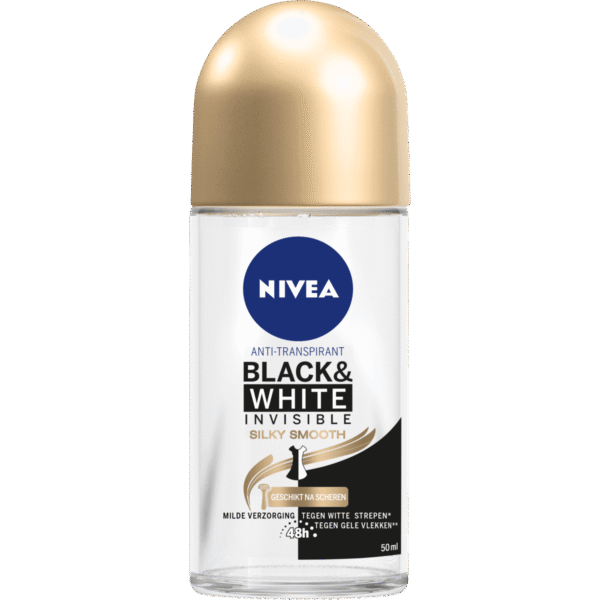 Nivea Black&Amp;White Invisible Silky Smooth Anti Perspirant 50Ml stick