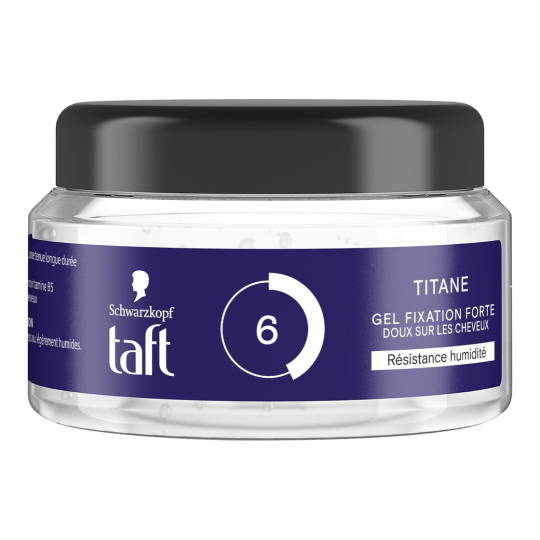 Taft Titane Gel Coiffant - Fixation Forte - Résistance à l'Humidité - 250ml SCHWARZKOPF