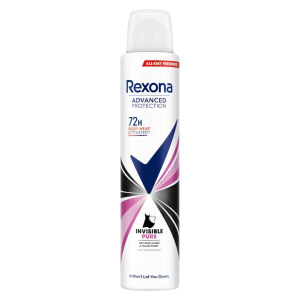 Déodorant Rexona Invisible Pure 200ML 72H