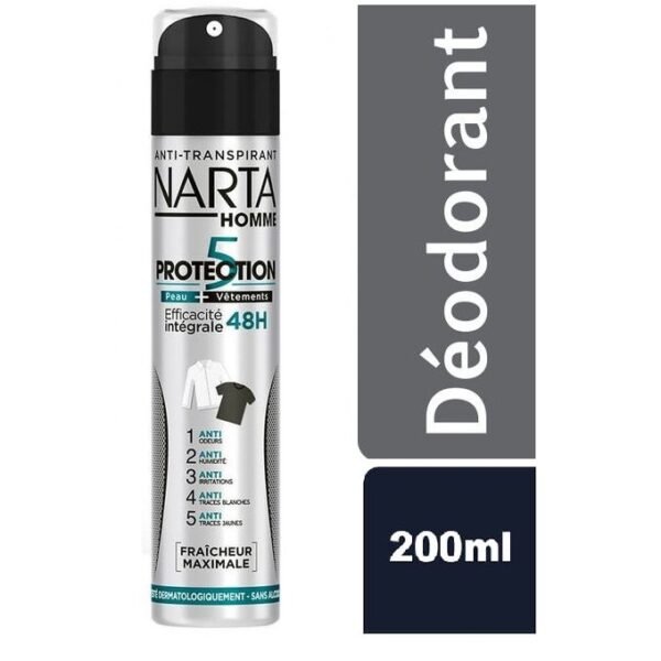Déodorant Narta Homme 5 protection 48H 250ML