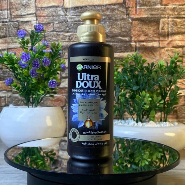GARNIER ULTRA DOUX CREME SHINE BOOSTER LEAVE-IN BLACK CHARCOAL & NIGELLA SEED OIL 200ML