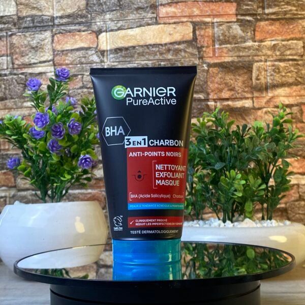 GARNIER GEL NETOYANT PUREACTIVE ANTI POINTS NOIRS 3EN1 CHARBON 150ML