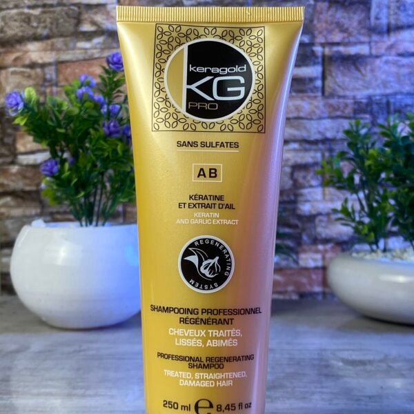 KERAGOLD SHAMPOOING PROFESSIONNEL RÉGÉNÉRANT KÉRATINE ET EXTRAIT D’AIL 250ML