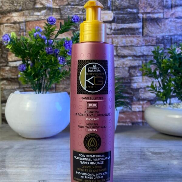 KERAGOLD SOIN CRÈME RENFORCATEUR KERATINE ET ACIDE HYALURONIQUE 200ML