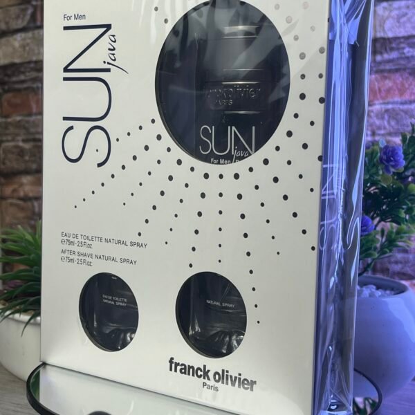 SUN JAVA DE FRANCK OLIVIER COFFRET FOR MEN EAU DE TOILETTE 75ML & AFTER SHAVE SPRAY 75ML